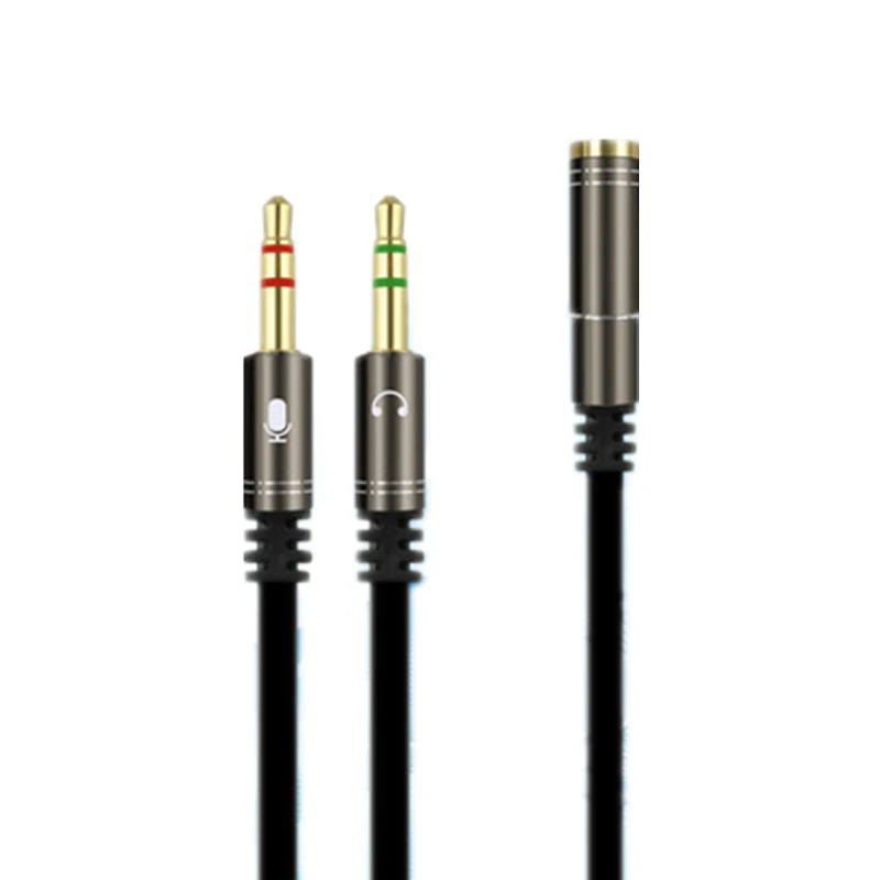 Rankman Splitter AUX Cable 2 Male to Female with Mic 3.5 Jack Extension Audio Cable for Speaker Phone Car Earphone Rankman Splitter AUX Cable 2 Male to Female with Mic 3.5 Jack Extension Audio Cable for Speaker Phone Car Earphone