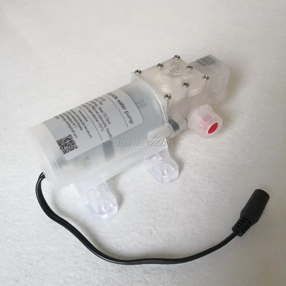 

DC 12V 70W food grade pump Diaphragm Water Pump Self-priming Booster Pump Automatic pressure Switch 6L/min for red wine milk