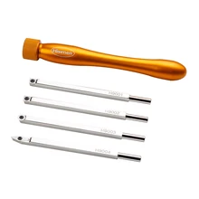 4-piece Woodworking Knife Abandoned Turning Tool Arbor 9.5mm