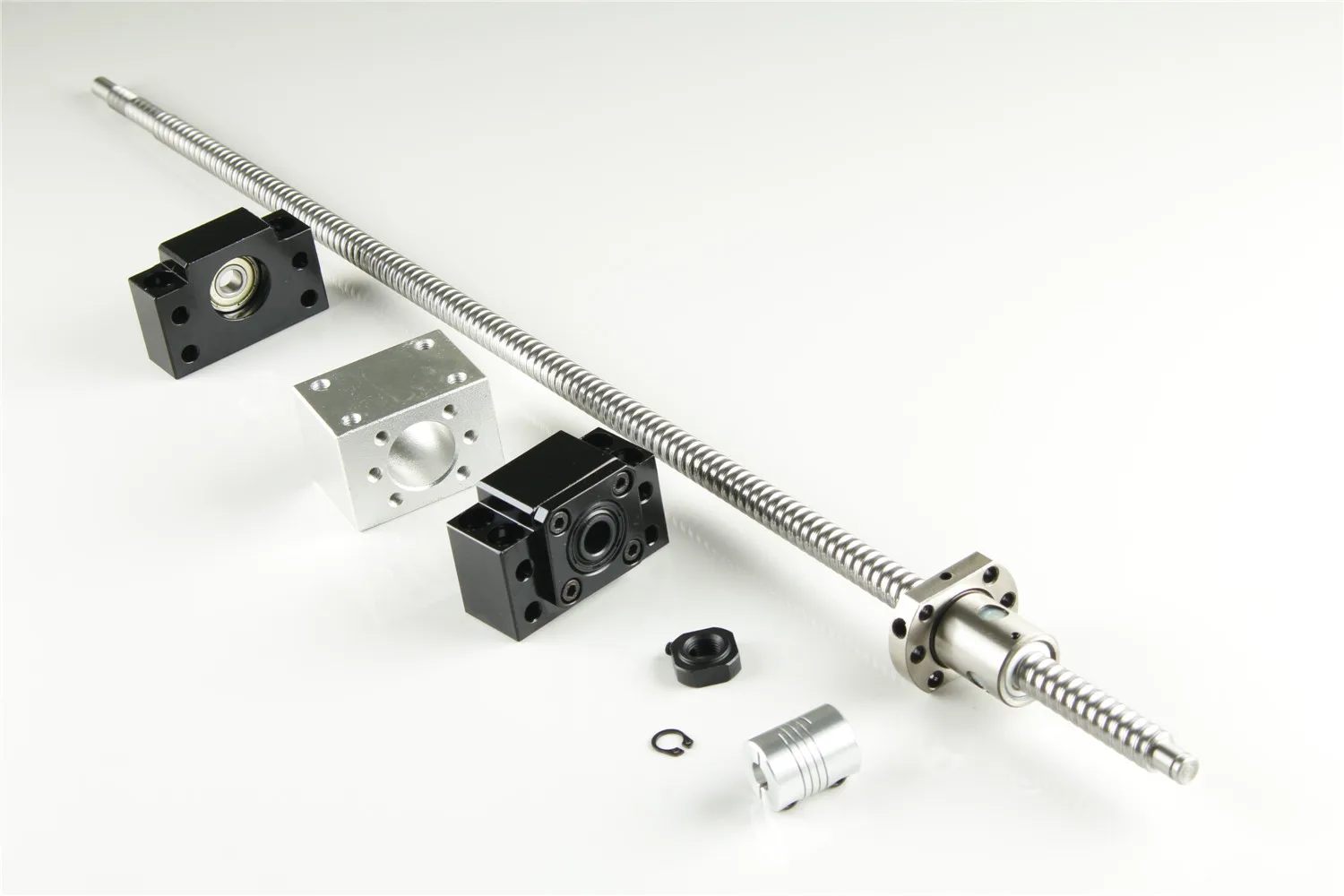 

1 PC SFU1204-300,400,500,550,600,800,1000,1500MM End Machine + 1 Set BK10/BF10 + Coupling + 1 Ballnut Housing