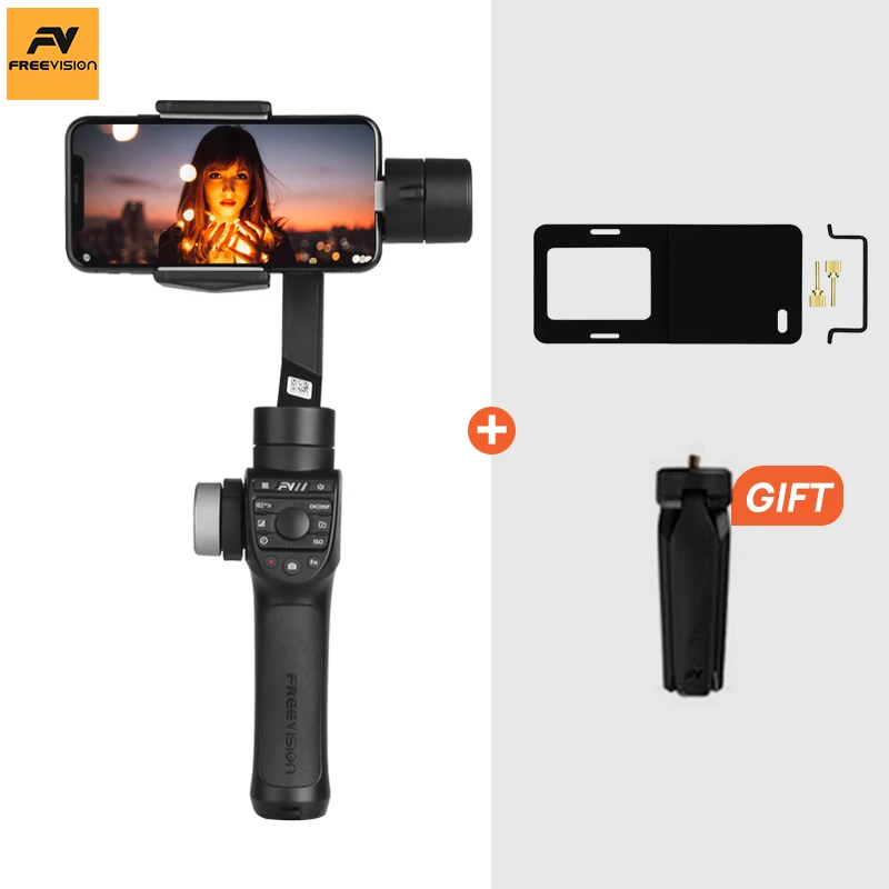 add gopro adapter Связаться со службой поддержки получить купон Смартфон 3-осевой карманный стабилизатор для iPhone Samsung GoPro 7 6 ПК Vilta m OSMO Action Freevision Vilta-m Pro - Цвет: add gopro adapter