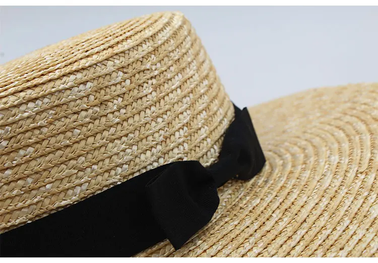 Украшения Шапки и шляпы Шляпы широкополые Сплошной Солома канотье шляпа женская мужская канотье шляпки канотье плоская соломенная шляпа летняя