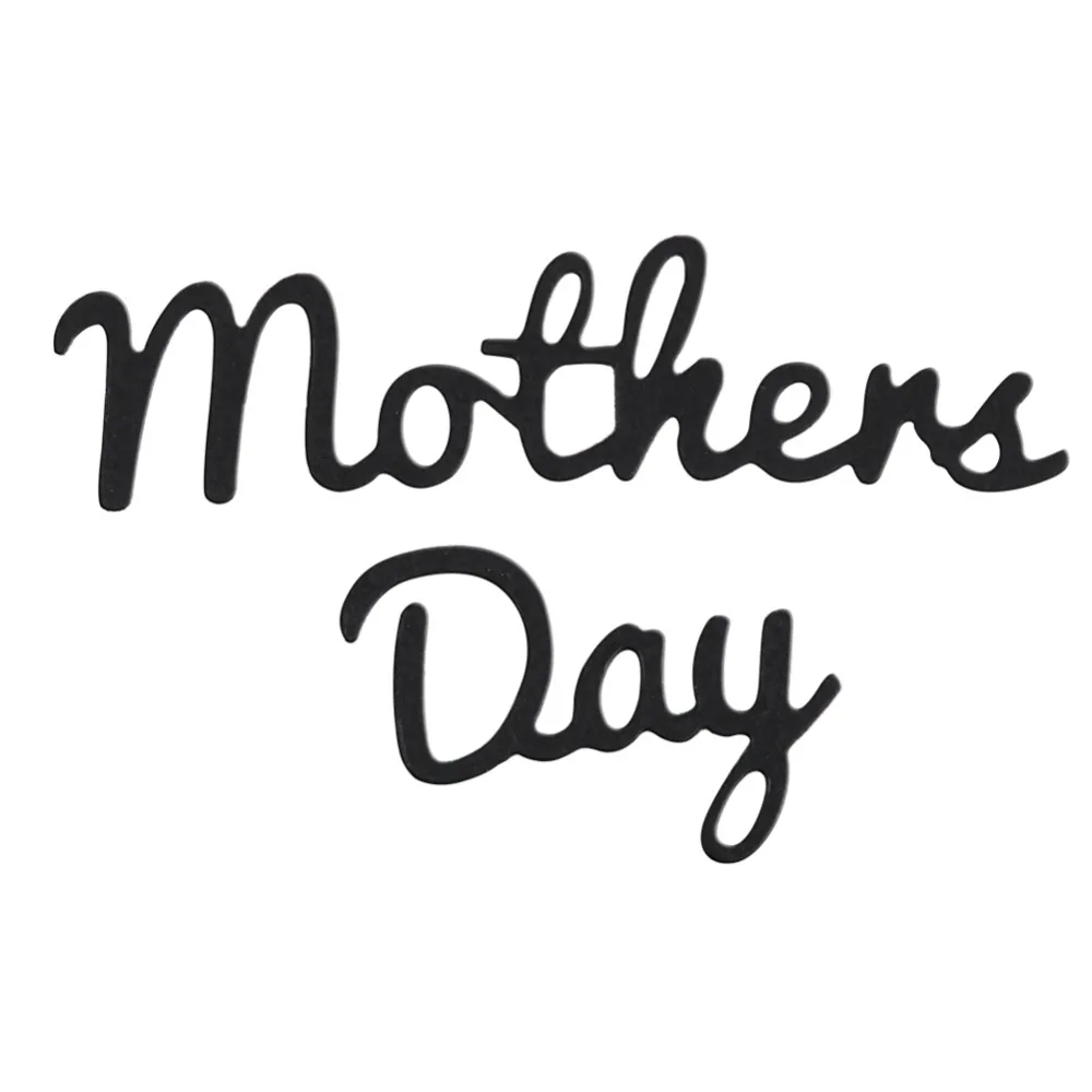 Aliexpress.com : Buy Mother's Day Words Metal Cutting Dies Stencils For ...