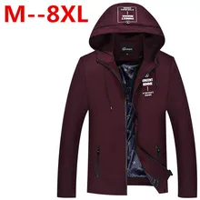 9XL 8XL 6XL 5XL 4XL 2016 Polyester Two Colors Autumn&Spring Men Brand Clothing New Style Quality Short Thin Jackets And Parka