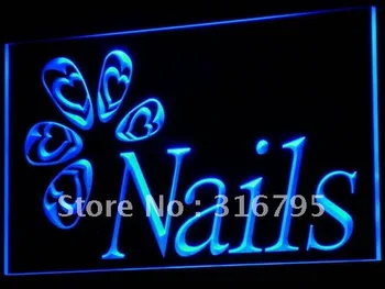 

i553 OPEN Nails Beauty Salon Shop LED Neon Light Light Signs On/Off Switch 20+ Colors 5 Sizes