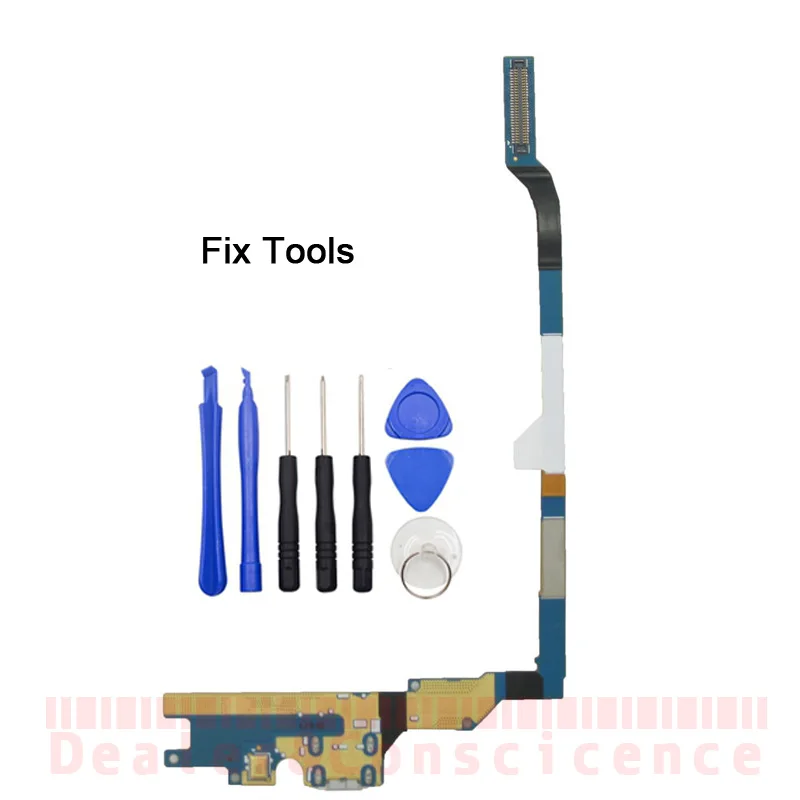 

1PCS Charge Flex Cable with Tools For Samsung Galaxy S4 i9500 i9505 GT-i9500 Charging Port USB Dock Connector