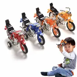 Оттяните назад мотоцикл автомобиль игрушка пластиковые детские мотоциклы Модель Детская обучающая игрушка 14*8*5,5 см