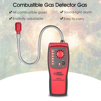 Inteligentny czujnik ręczny Mini czujnik gazu palnego analizator powietrza w wydychanym powietrzu Monitor jakości detektor gazu do wycieku gazu niebezpiecznego tanie i dobre opinie KKMOON Elektryczne CN (pochodzenie) Combustible Gas Sensor Analyzer Breath alyzer Air Quality Monitor Gas 160 * 65 * 33mm