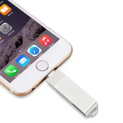 USB 3,0 флэш-накопителей для iPhone 3 в 1 OTG прыгать диск, внешний Micro USB хранилище данных накопитель для iPad, iOS, Android, PC