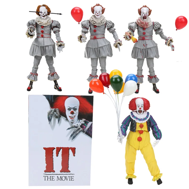Фигурка клоуна Стивена Кинга пеннивайз Джокера 16 25 см NECA IT 1990 фигура хищника
