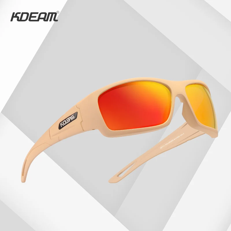 

KDEAM New Sports Polarized Sunglasses Men Multi Layer Coating Lens Sun Glasses for Driving Fishing Exploring