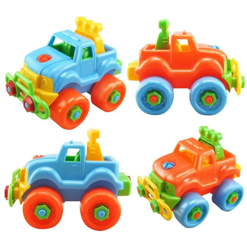 Children Kids Plastic DIY Disassembly Removable Baby Toy Car Model