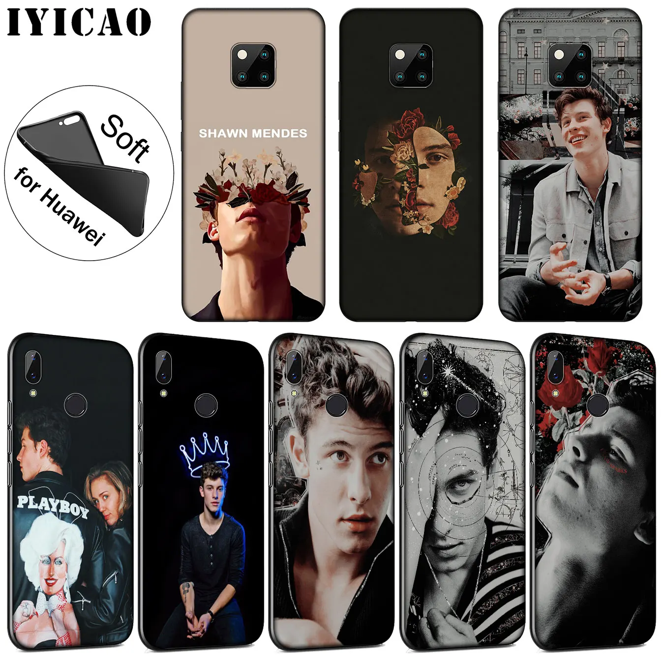IYICAO Shawn Mendes Мягкий силиконовый чехол для телефона Huawei Mate 30 20 10 Pro Nova 5I 5T 5 4 4E 3i 3 2i Lite