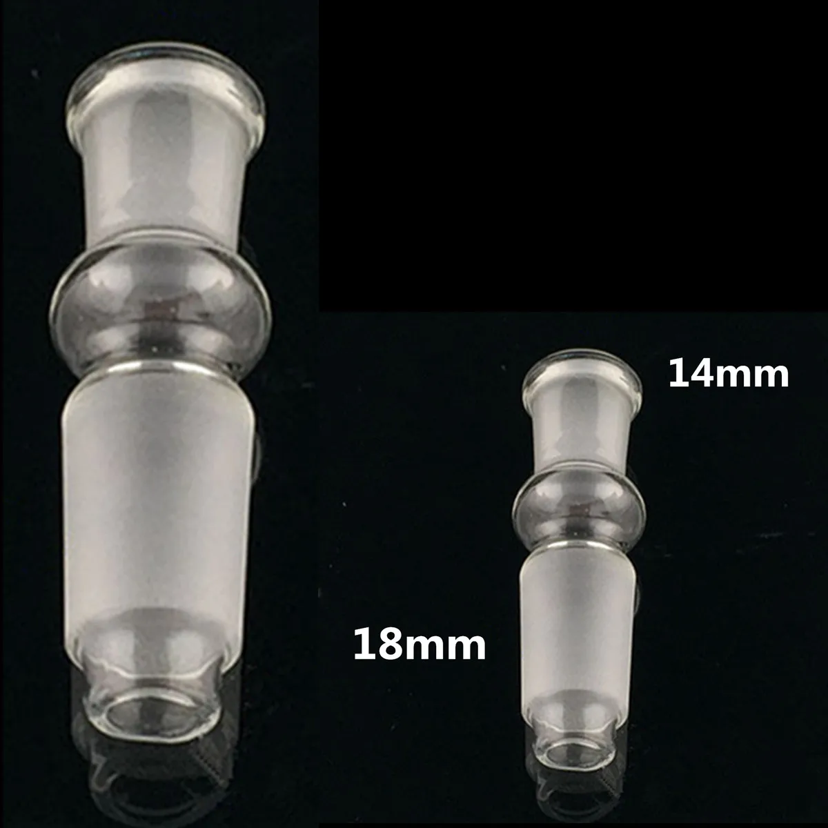 18 мм штекер 14 мм переходник-редуктор с наружной резьбой легкий адаптер разъем прозрачная стеклянная пробирка стекло ware