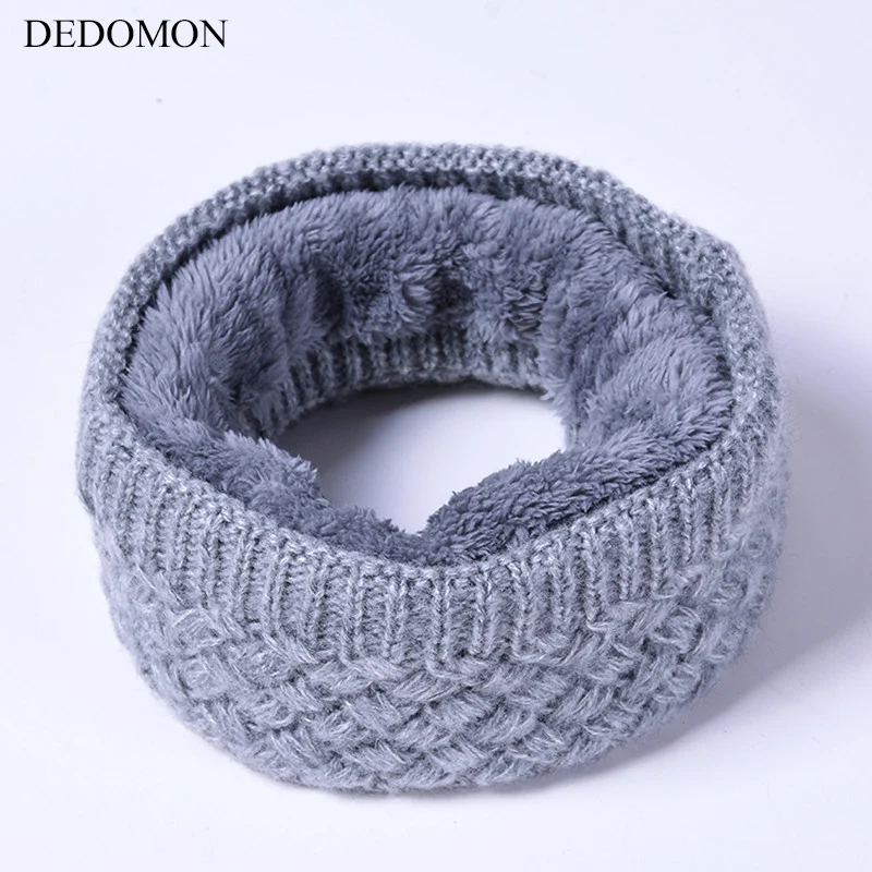 

Unisex Winter Knitted Ring Scarf Baby Scarves Children Warm Scarves Kids Wool Collar Thick Fleece Men Women Boy Girl Neck Warmer
