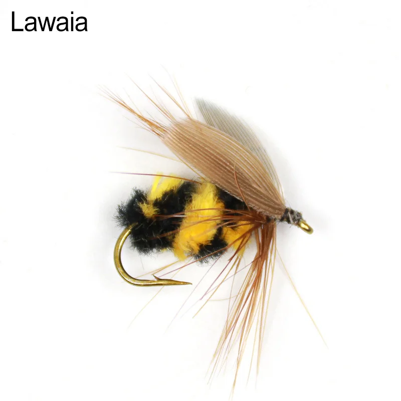 

Lawaia Fishing Lure Bumble Bee Fly Bionic Bee Bait Fly Bait Length About 15mm 10# Hook Fly Fishing Hook Mini Lure Fishing Tackle