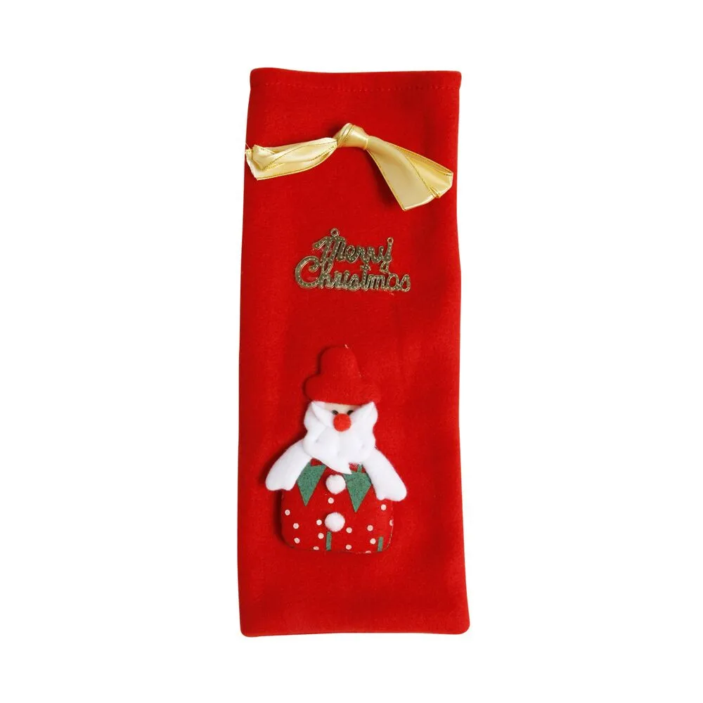 Крышка для бутылки с красным вином сумки украшения дома вечерние Санта Клаус Рождество Санта Клаус Enfeite De Natal* di - Цвет: D