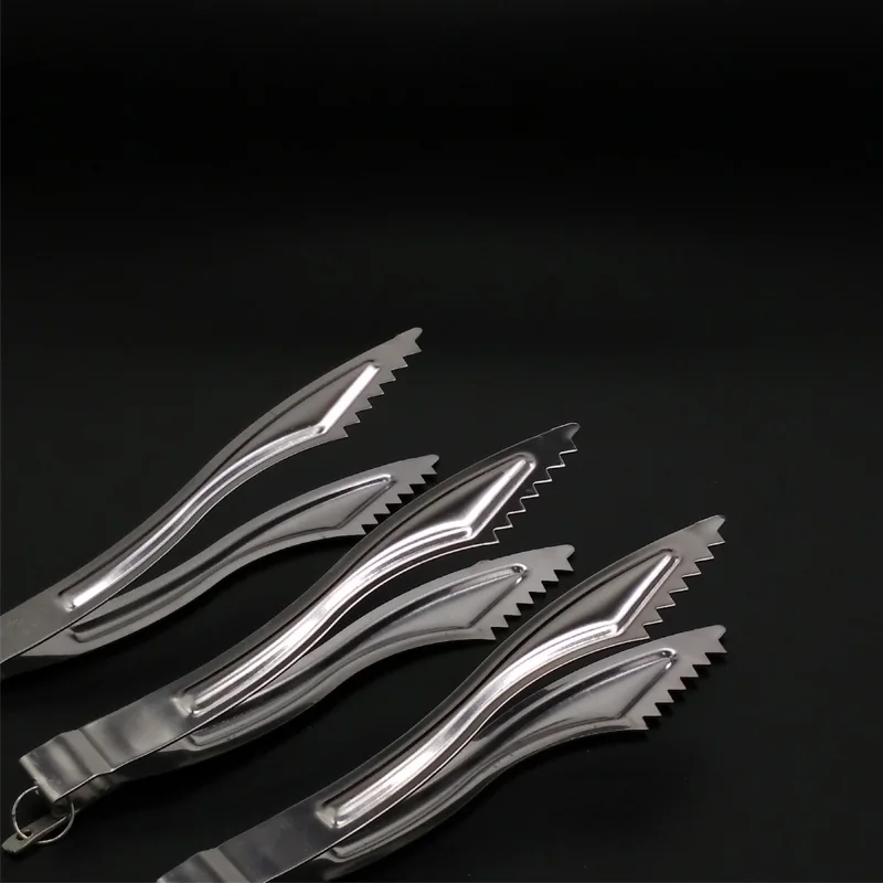 Hookah Tongs Sawtooth Style Metal Shisha Hookah Charcoal Tongs Tweezers or Water Pipe / Sheesha / Chicha Narguile Accessories Gadget SH105