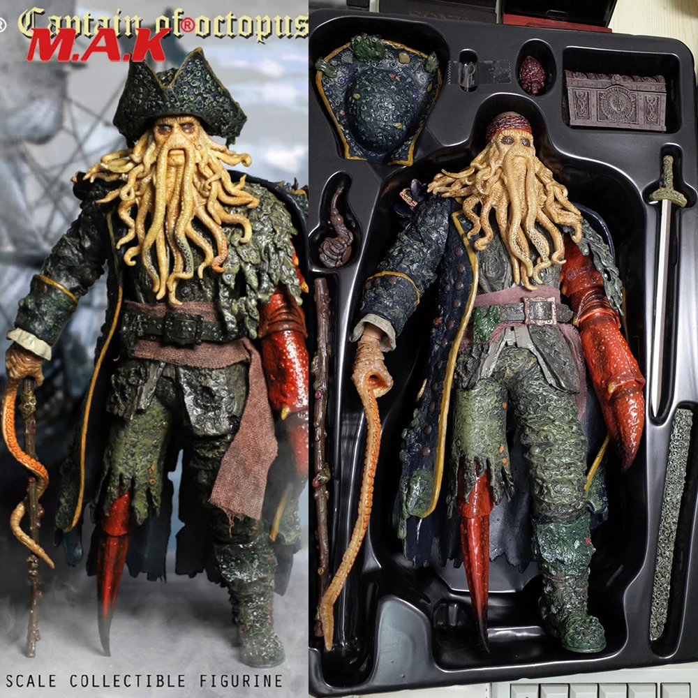 1/6 Caribbean Captain Action Figure Davy Jones figure doll full set