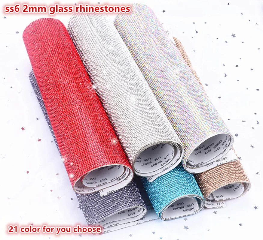

Self adhesive or Hotfix Bling Glass rhinestonetrim crystal beaded applique iron on strass mesh ribbon banding for diy decoration