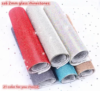 

Self adhesive or Hotfix Bling Glass rhinestonetrim crystal beaded applique iron on strass mesh ribbon banding for diy decoration