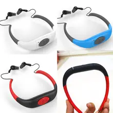 IPX8 водонепроницаемый 8 Гб подводный спорт MP3 музыкальный плеер шейные стерео наушники Аудио гарнитура с FM для дайвинга плавания