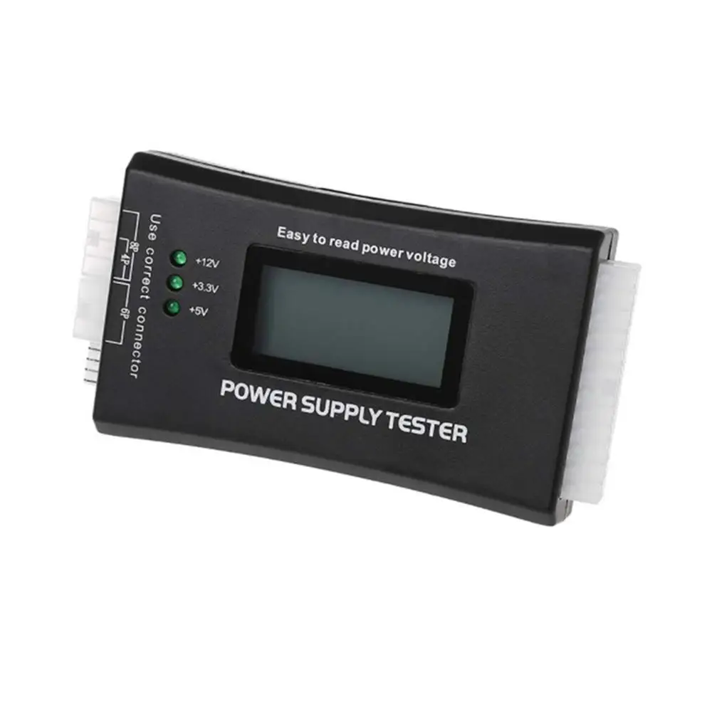 

New Version Cabinet Power Supply Tester with LCD Display Support 20/24 Pin ATX, Test for 3.3V/+5V/+12V/-12V/SB+5V/PG