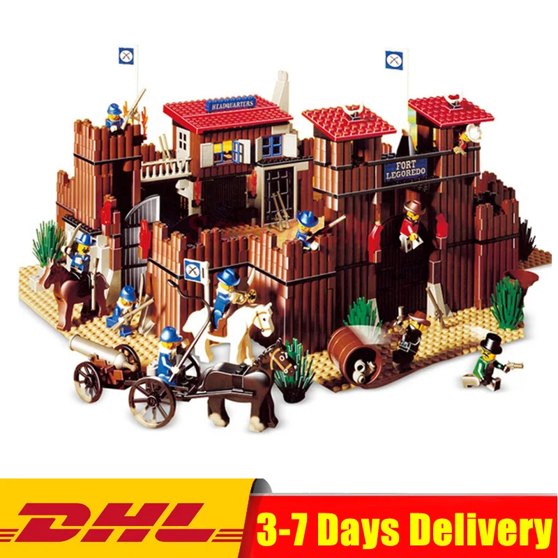 

Clone Legoings 6769 Lepin 33001 Genuine Building Set The Idian Cowboy`s Castle Set Educational Building Blocks Bricks Model Toys