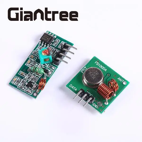 giantree RF Transmitter And Receiver Modules Pair Wireless Link Kit for WL Remote Control Alarm Mainframe Kits semipotent rings and modules