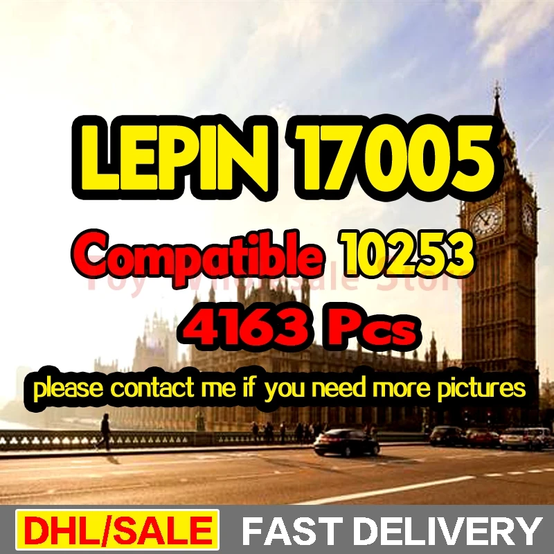 

LEPIN 17005 4163Pcs City Big Clock Model Building Kit Set Blocks Bricks Children lepin Gift lepinings Toys lone 10253