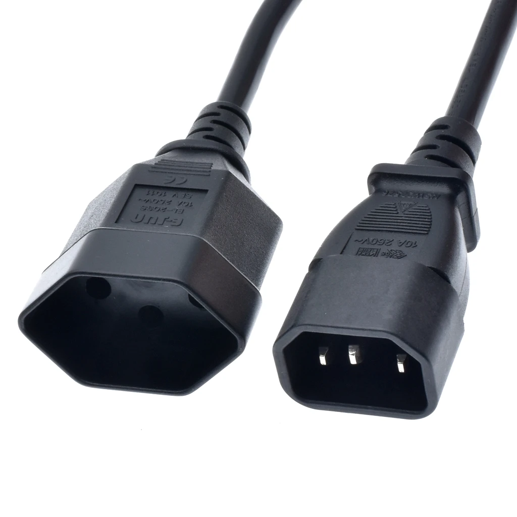 Розетка PDU/UPS C13 в розетку Swiss розетка IEC320 C14 SEV1011. Швейцария PDU Удлинительный шнур 30
