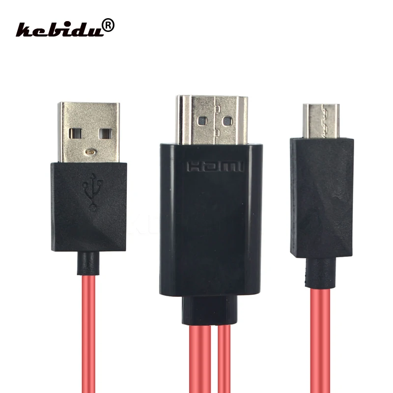 

Kebidu Micro USB 11Pin to HDMI HDTV Adapter for Android Phone for Micro USB For Samsung Galaxy AV Video Cable 1080p HD Newest