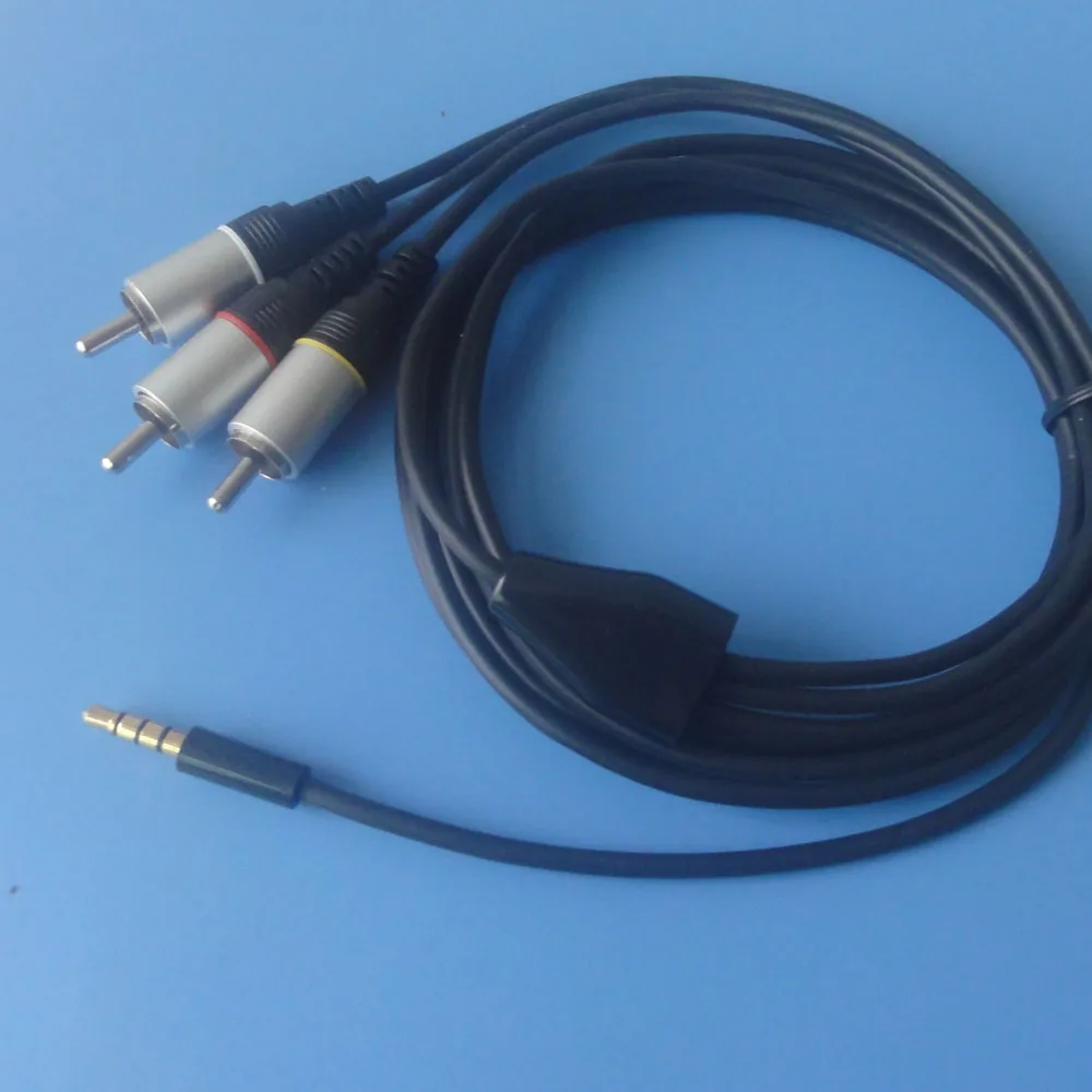 Аудио Видео кабель 3 5 мм до 3RCA 1 метра|Кабели VGA| |
