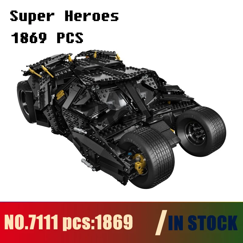 

Models building toy 7111 1869pcs Super Heroes Batman The Tumbler Building Blocks Compatible with lego 76023 toys & hobbies