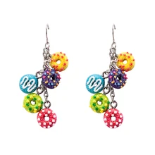 

Drop Earrings for Girls Beautiful Earrings for Kids Made of Polymer Clay Children`s Earrings