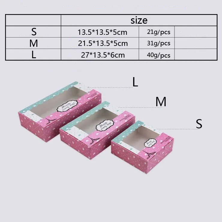 Крафт-бумага для выпечки пищевой картон крафт-коробка с прозрачным окном, Подарочная коробка-упаковка для печенья, Mooncake Macaron cake упаковочная бумажная коробка