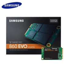 Samsung mSATA 860 EVO внутренний SSD 250 GB 500 GB 1 ТБ твердотельный накопитель HD Жесткий Высокое Скорость для ноутбука кабельный адаптор