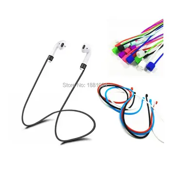 

200pcs Silicone Wireless Bluetooth Headphone Earphone headset Strap for Apple Airpods Anti Lost Strap String Rope Cable Cord
