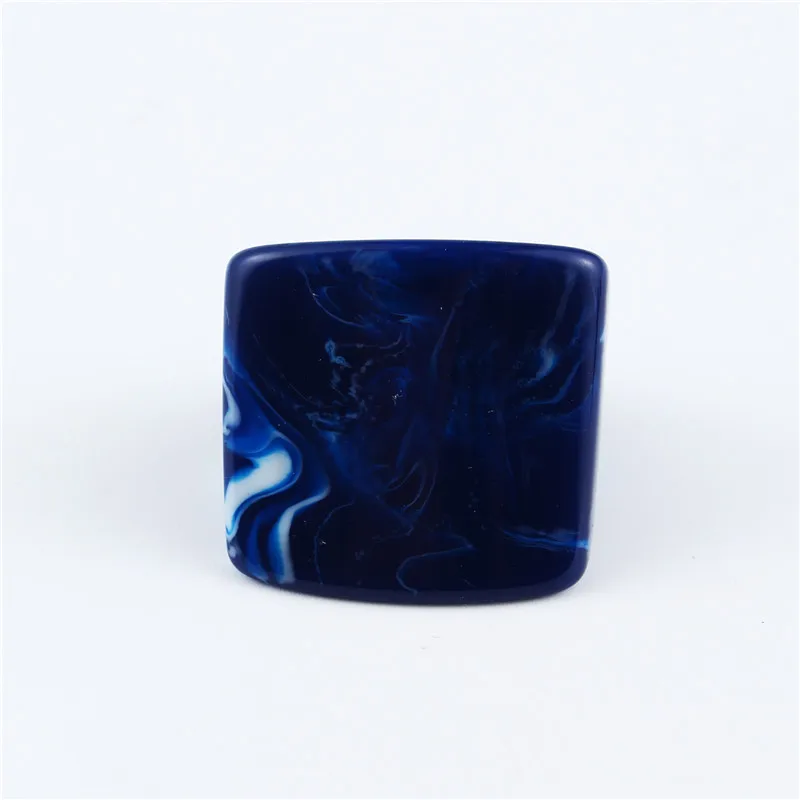 Dayoff European Unique Leopard Rings For Women Men Ring Jewelry Simple Smooth Handmade Rings Square Punk Bands R30