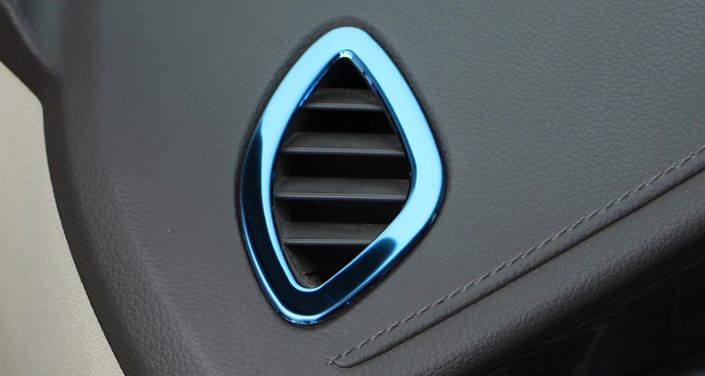 Lsrtw2017 из нержавеющей стали автомобильный Кондиционер Вентиляционный каркас подлокотник детали вентилятора для Opel Astra K 200