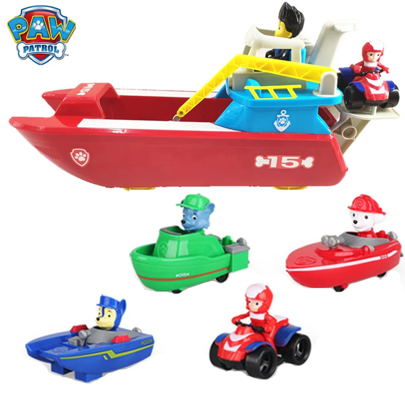 

Paw Patrol Toy Ferry Submarine Ferry Ship Marine Section Suit Can deformation Action Figure Anime Figure Toy for Children Gift