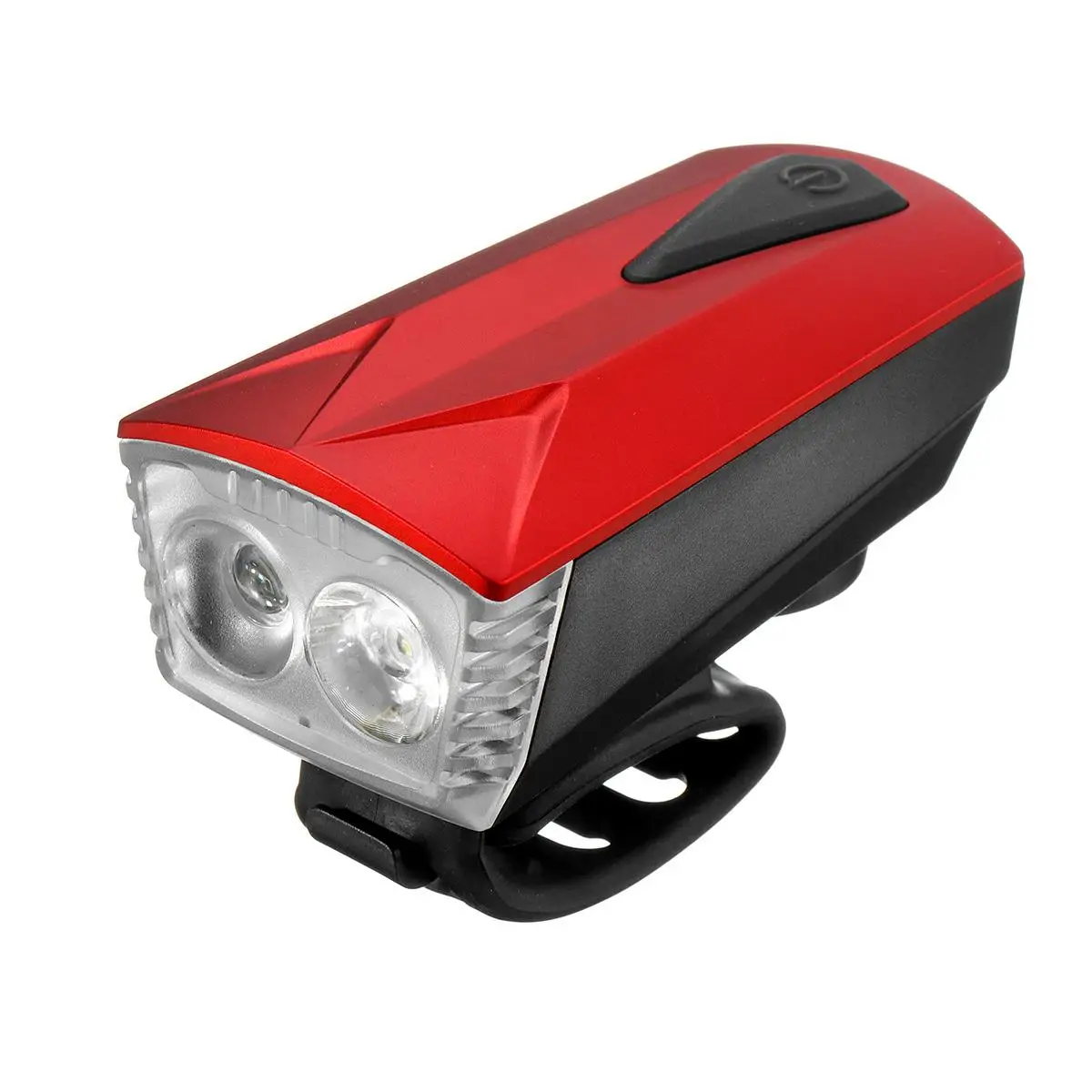 Waterproof Bicycle Light USB Charging Bike Front Light Flashlight Handlebar Cycling Head Light with Horn