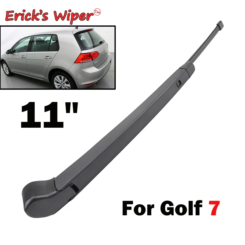 Erick's-Kit d'essuie-glace arrière 11 pouces, ensemble de lames et bras pour VW Golf 7 Hatchback 2012-2019, pare-brise pour fenêtre arrière
