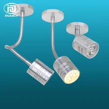 Высокое качество небольшой шланг потолочный прожектор 3 Вт 5 Вт светодиодный энергосберегающий ювелирное освещение витрина фоновые настенные светильники