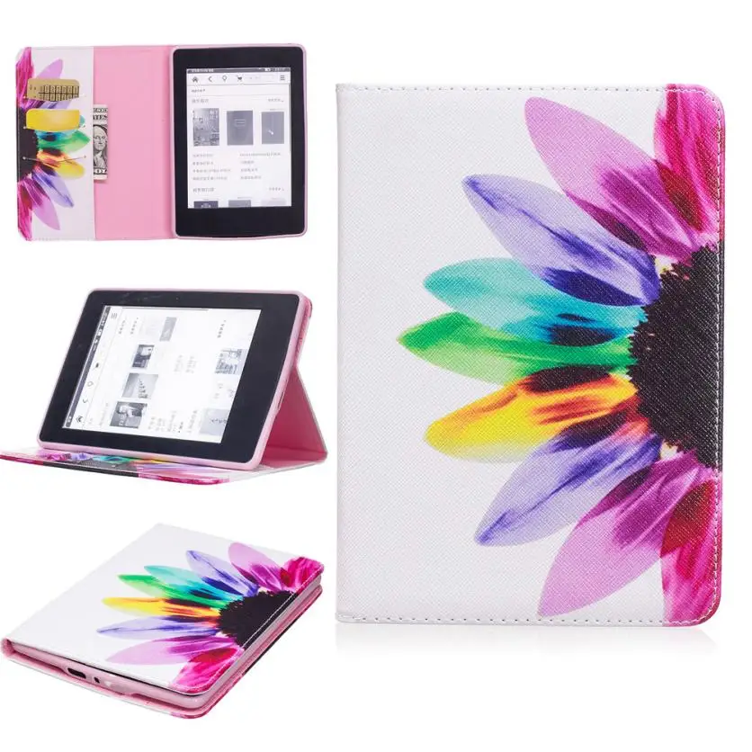 2017 New Smart Folding Stand Painted Leather Case Cover For Amazon Kindle Fire 7 2015 Tablet ma03 2017 New Smart Folding Stand Painted Leather Case Cover For Amazon Kindle Fire 7 2015 Tablet ma03