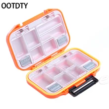 OOTDTY пластиковые рыболовные приманки, ложка, крючок, рыболовные снасти, чехол для хранения, коробка, водонепроницаемый