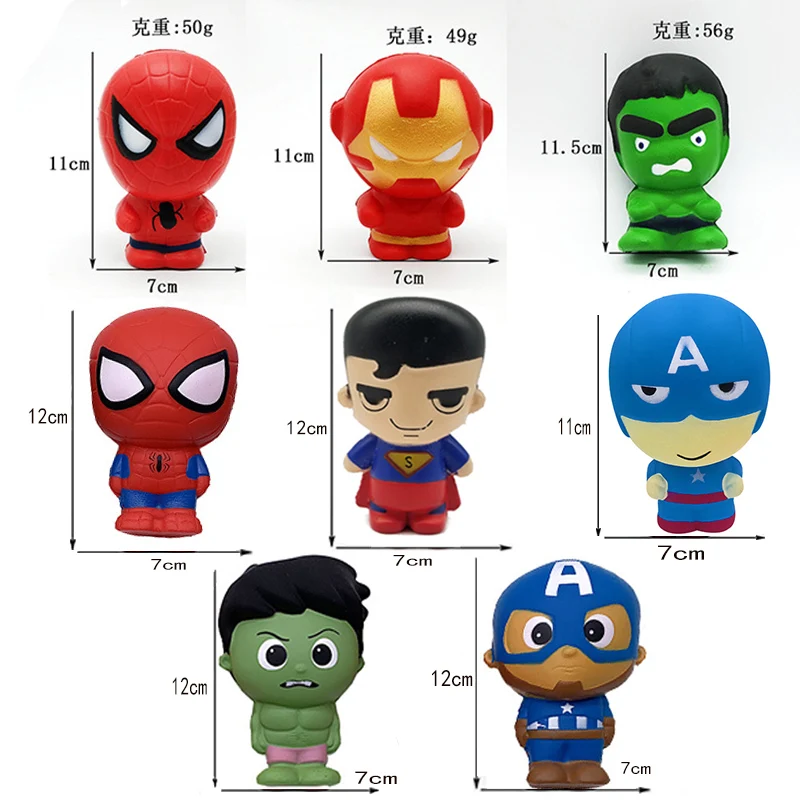Новые Мстители 4 супер герой Squishy медленно поднимающаяся Игрушка Железный