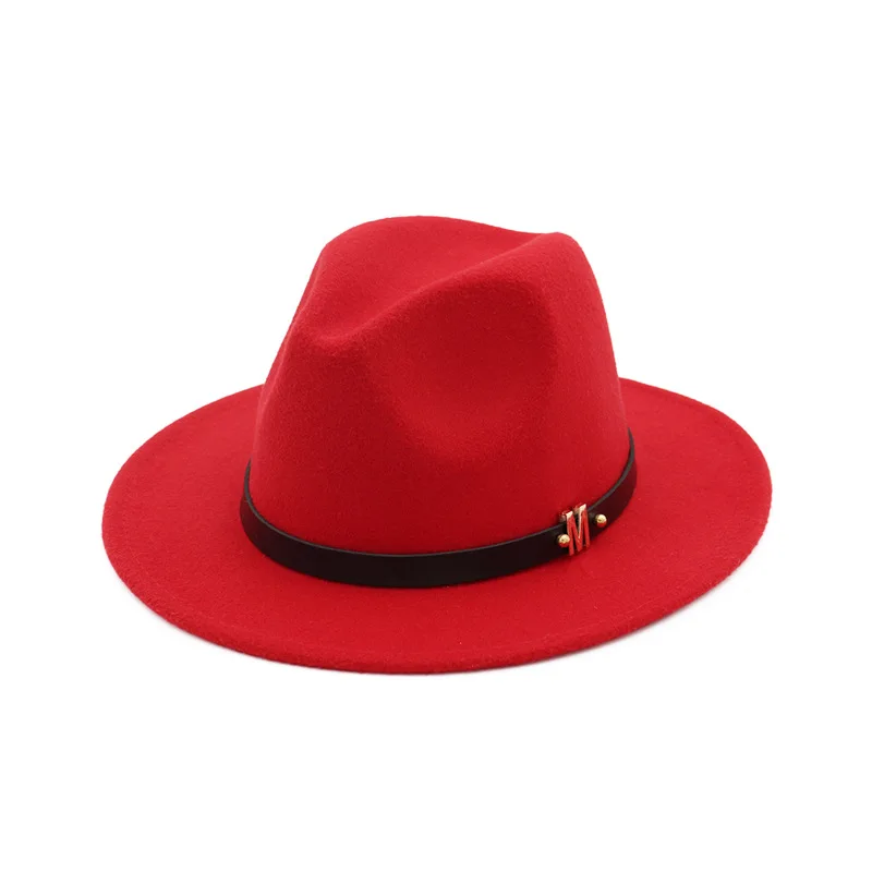 Большие размеры 60 см простые шерстяные фетровые джазовые фетровые шляпы, кепки s для мужчин и женщин с широкими полями, винтажная шляпка Трилби Дерби, Панама, Кепка-котелок