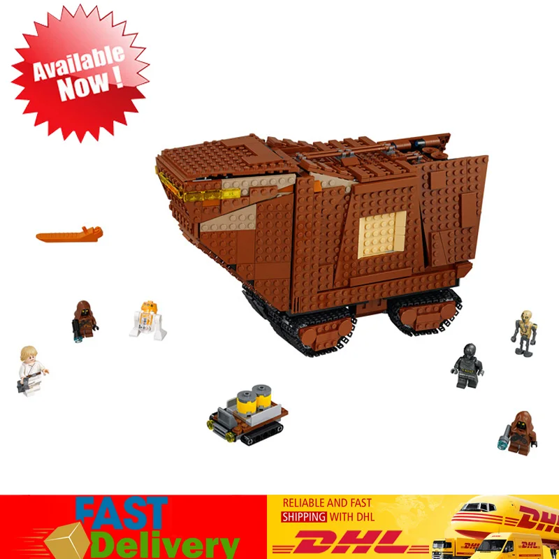 

Lepin 05146 Star Wars Sandcrawler Model Building Blocks Bricks Educational Toys for Children Gifts Compatible LegoINGlys 75220