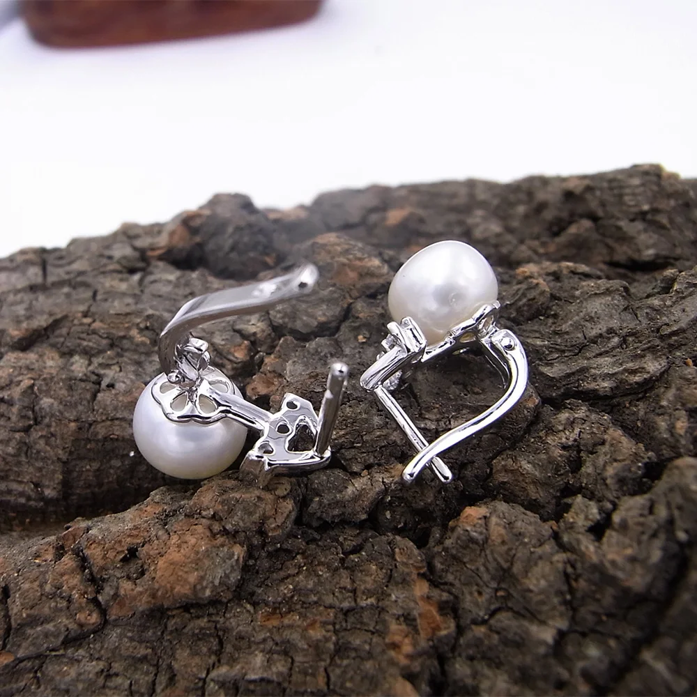 Женские серьги с жемчугом класса AAA 8 5 9 мм|earrings 925|earrings forearrings for women |